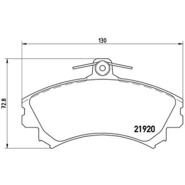 Комплект гальмівних колодок з 4 шт. дисків BREMBO p50055