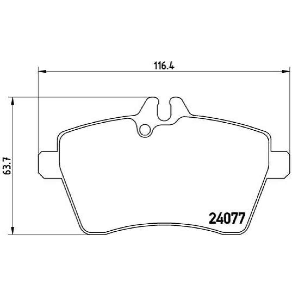 Гальмівні колодки передні BREMBO p50056