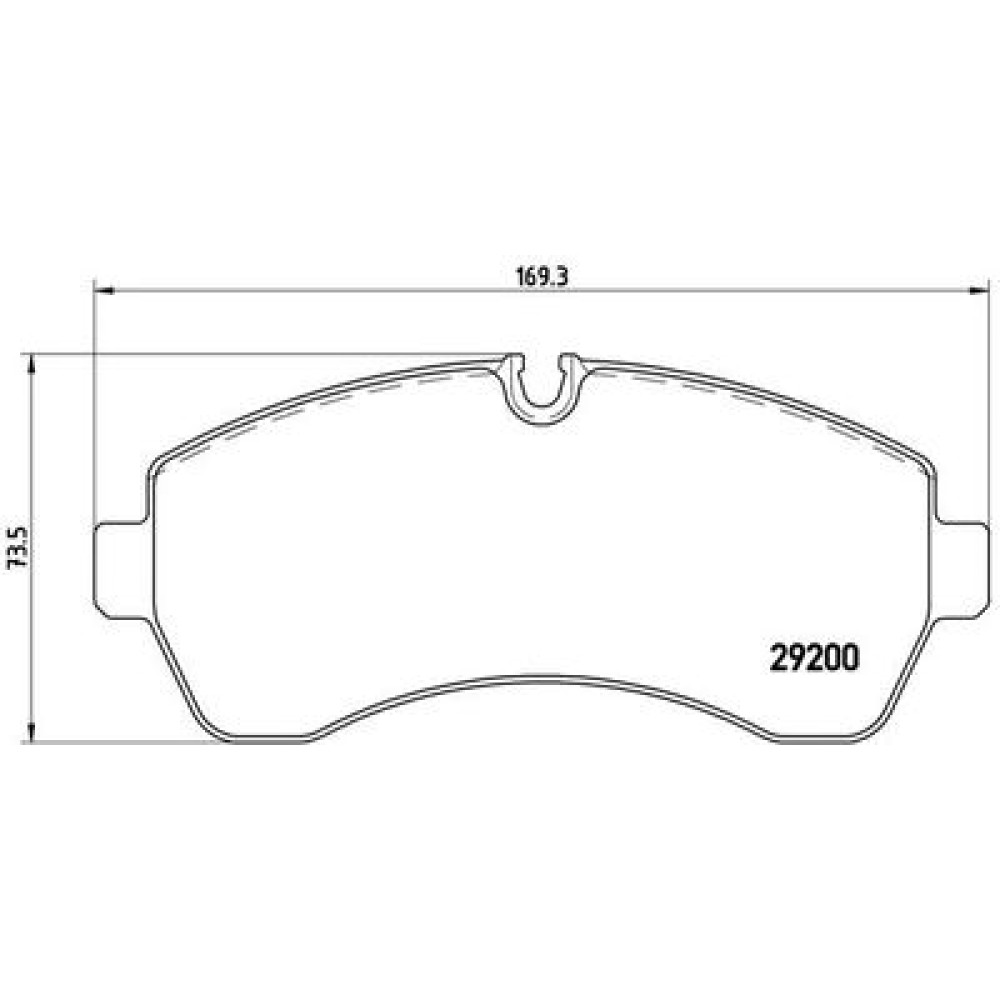 Гальмівні колодки передні спарка BREMBO p50059