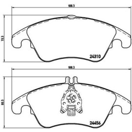Комплект гальмівних колодок з 4 шт. дисків BREMBO p50069x