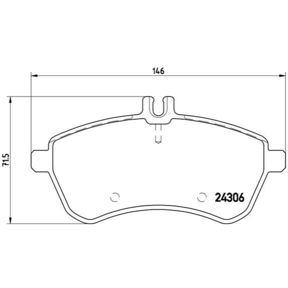 Комплект гальмівних колодок з 4 шт. дисків BREMBO p50070