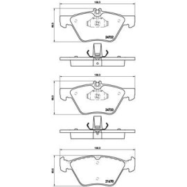 Гальмівні колодки BREMBO p50075