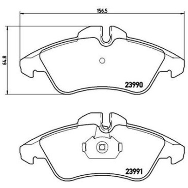 Тормозные колодки передние BREMBO p50080