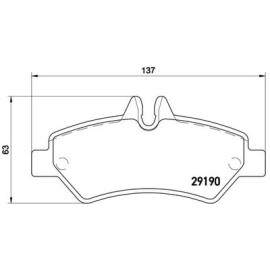 Гальмівні колодки BREMBO p50084