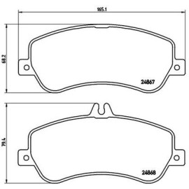 BREMBO p50086 Комплект тормозных колодок из 4 шт. дисков BREMBO p50086