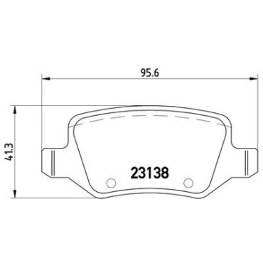 Комплект тормозных колодок из 4 шт. дисков BREMBO p50090