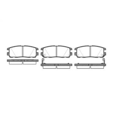 Тормозные колодки задние WOKING p526302