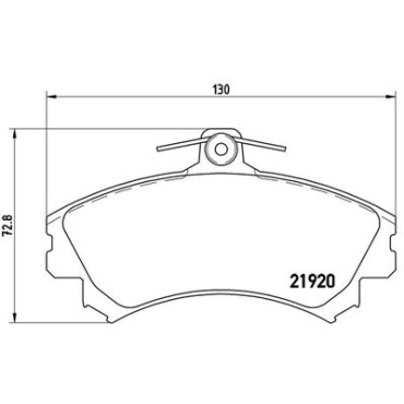 Комплект тормозных колодок из 4 шт. дисков BREMBO p54022