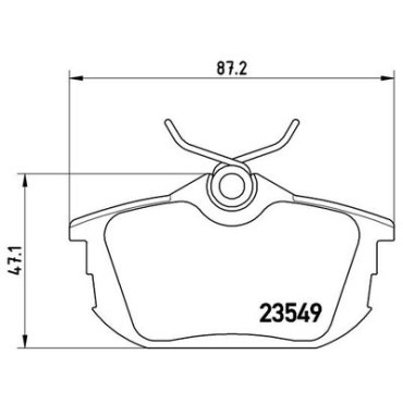 Комплект тормозных колодок из 4 шт. дисков BREMBO p54023