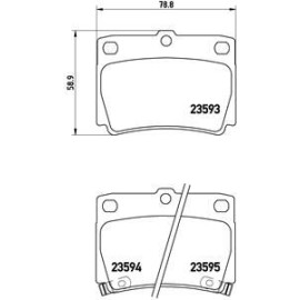 Гальмівні колодки BREMBO p54026