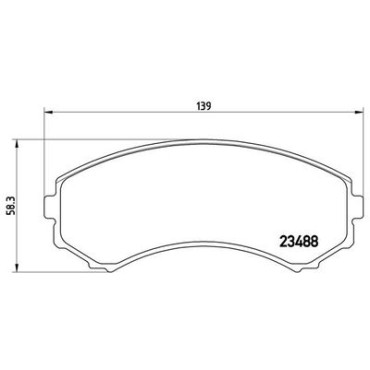 Тормозные колодки передние BREMBO p54029