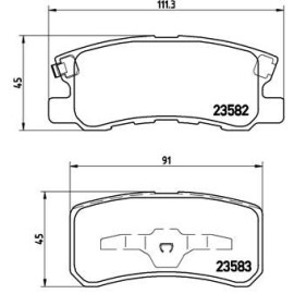Гальмівні колодки BREMBO p54031
