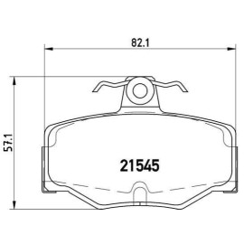 Комплект гальмівних колодок з 4 шт. дисків BREMBO p56024