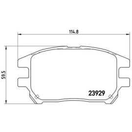 Комплект тормозных колодок из 4 шт. дисков BREMBO p56050