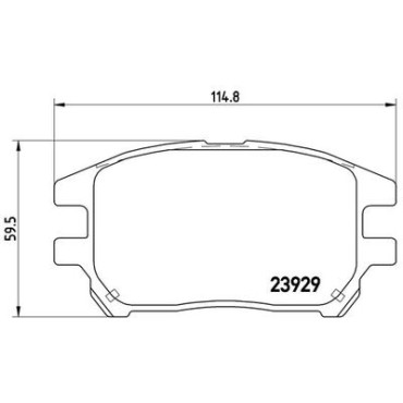 Комплект тормозных колодок из 4 шт. дисков BREMBO p56050