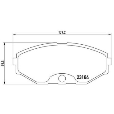 Комплект тормозных колодок из 4 шт. дисков BREMBO p56052