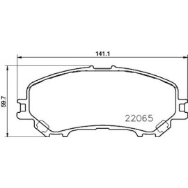 Тормозные колодки BREMBO p56100