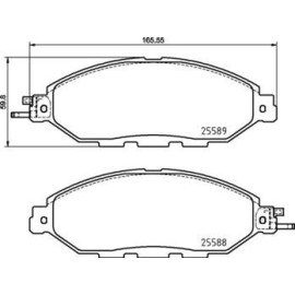 Тормозные колодки передние BREMBO p56107