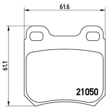 Комплект гальмівних колодок з 4 шт. дисків BREMBO p59014
