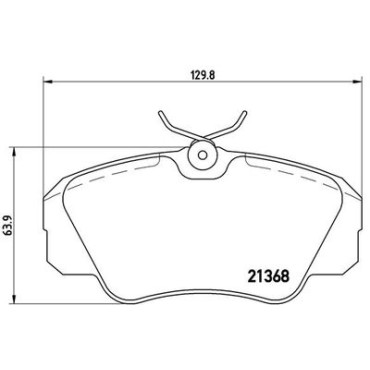 Комплект гальмівних колодок з 4 шт. дисків BREMBO p59016