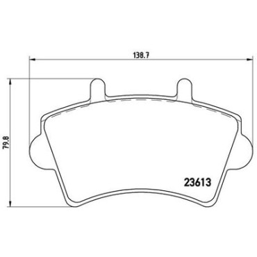Комплект гальмівних колодок з 4 шт. дисків BREMBO p59039