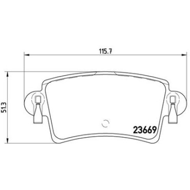 Комплект гальмівних колодок з 4 шт. дисків BREMBO p59040