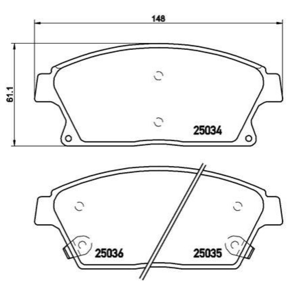 Тормозные колодки BREMBO p59077