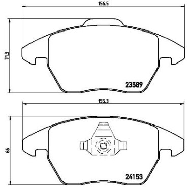 Тормозные колодки BREMBO p61076