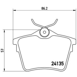 Комплект тормозных колодок из 4 шт. дисков BREMBO p61079