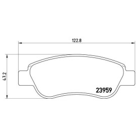 Комплект тормозных колодок из 4 шт. дисков BREMBO p61081