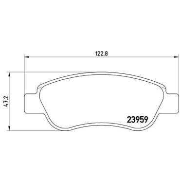 Комплект гальмівних колодок з 4 шт. дисків BREMBO p61081