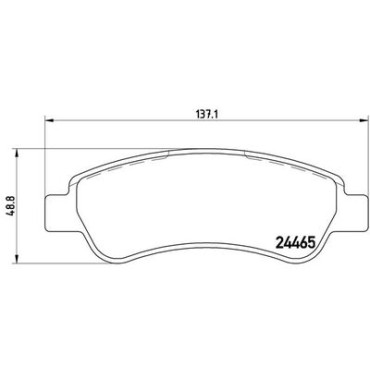 Комплект тормозных колодок из 4 шт. дисков BREMBO p61091