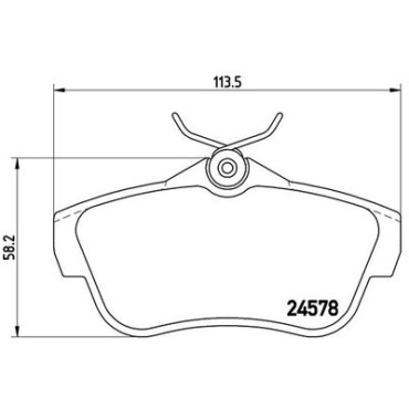 Комплект гальмівних колодок з 4 шт. дисків BREMBO p61095