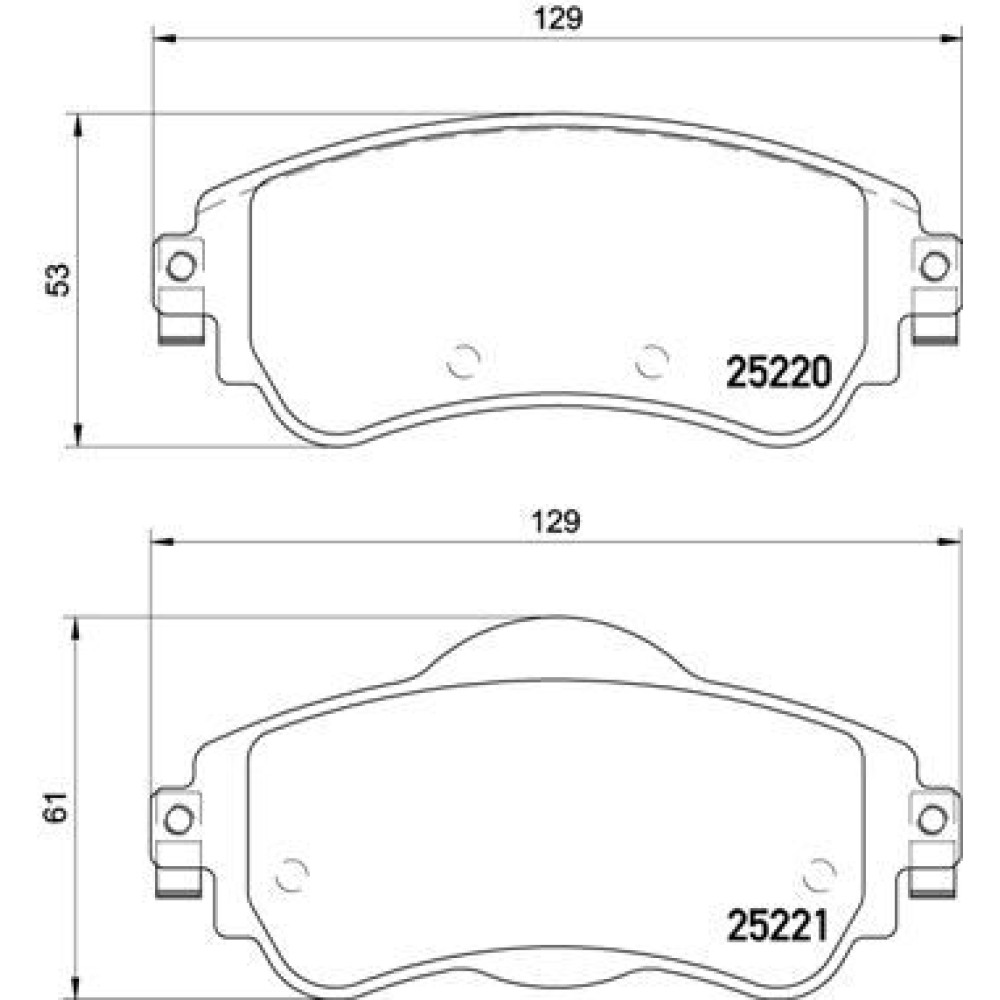 Гальмівні колодки передні BREMBO p61105