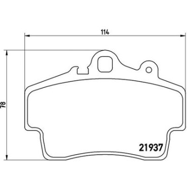 Тормозные колодки BREMBO p65007