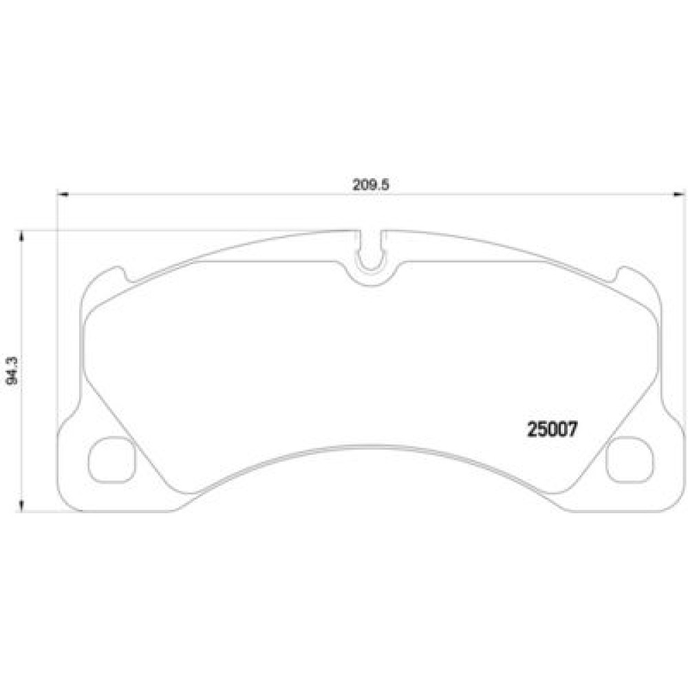 Тормозные колодки передние BREMBO p65021