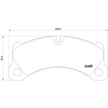 Тормозные колодки BREMBO p65026