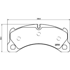 Тормозные колодки передние BREMBO p65033