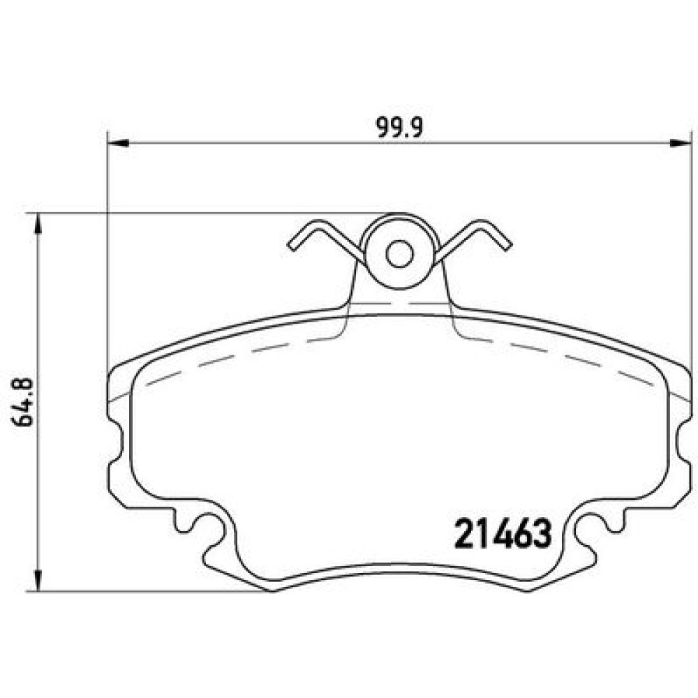 Тормозные колодки передние BREMBO p68008