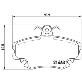 Тормозные колодки передние BREMBO p68008