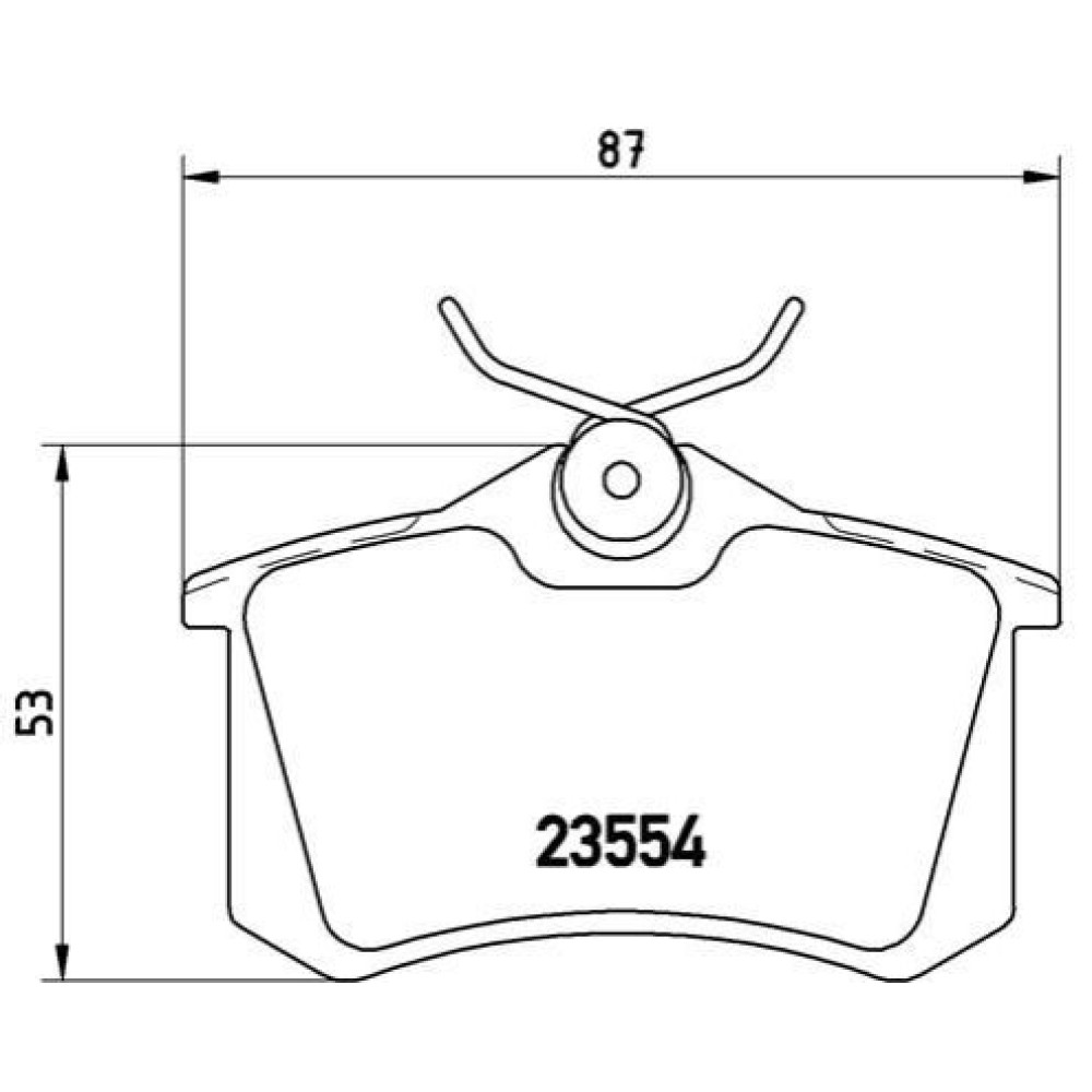 Тормозные колодки задние BREMBO p68024