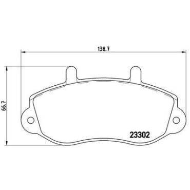 Комплект тормозных колодок из 4 шт. дисков BREMBO p68025