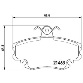 Комплект гальмівних колодок з 4 шт. дисків BREMBO p68038