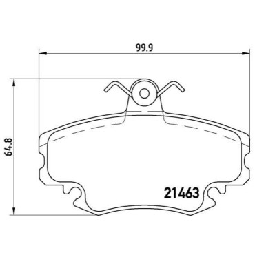 Комплект гальмівних колодок з 4 шт. дисків BREMBO p68038