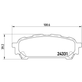 Комплект тормозных колодок из 4 шт. дисков BREMBO p78014