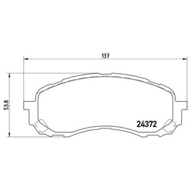 Комплект гальмівних колодок з 4 шт. дисків BREMBO p78015