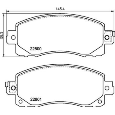 Гальмівні колодки задні BREMBO p78028