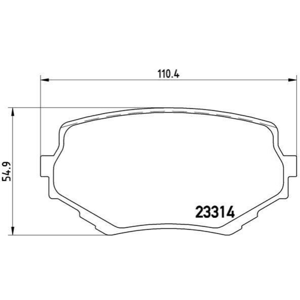 Комплект тормозных колодок из 4 шт. дисков BREMBO p79009