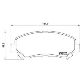Тормозные колодки BREMBO p79028