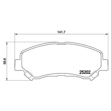 Тормозные колодки BREMBO p79028